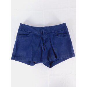 Lilly Pulitzer Shorts Womens 4 Blue Cotton Rayon Chino Dressy Casual Summer